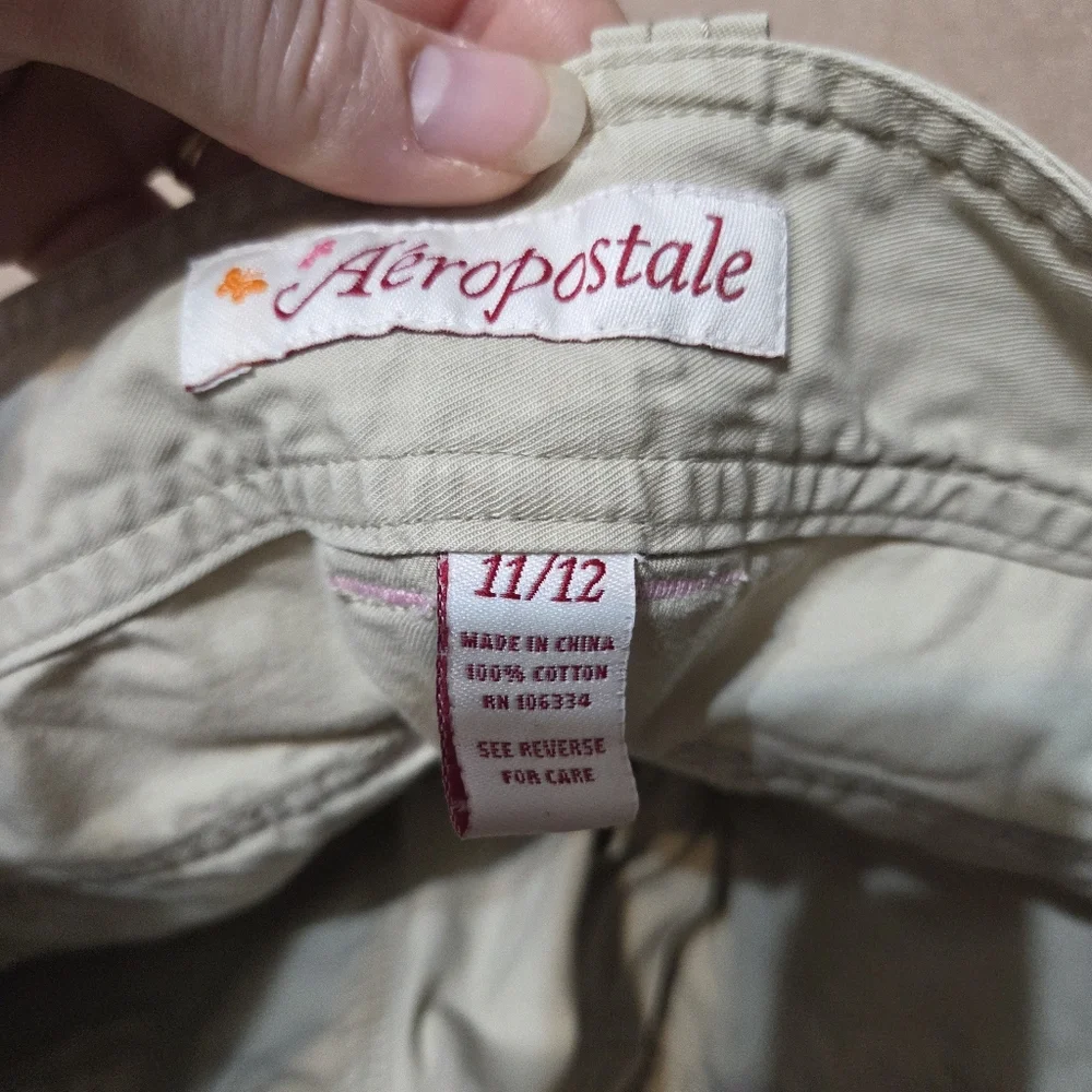 Vintage Aeropostale True Y2k‎ Juniors Cargo Capri Size 11/12 Coastal Trendy
